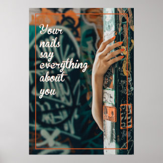 Póster Haz que tus uñas reflejen tu personalidad, Nail