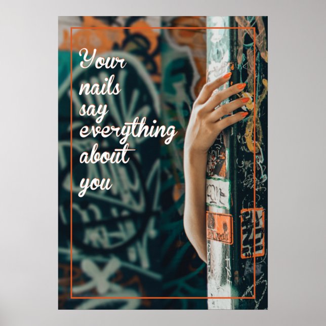 Póster Haz que tus uñas reflejen tu personalidad, Nail (Frente)