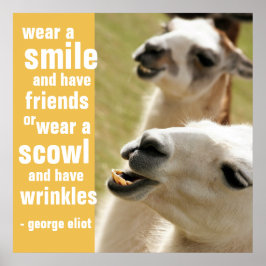 Póster Haz sonreír a los amigos George Eliot