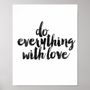 Póster Haz todo con amor