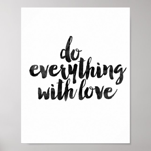 Póster Haz todo con amor (Frente)