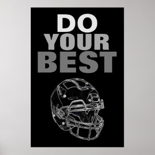 Póster Haz tu mejor Inspirador de fútbol