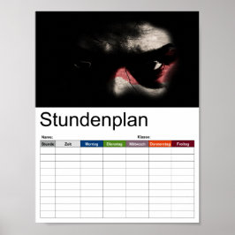 Póster Haz tu propio lado oscuro de la Fuerza... horario.