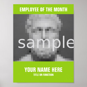 Póster Haz tu propio poster de fotos de Empleado del mes