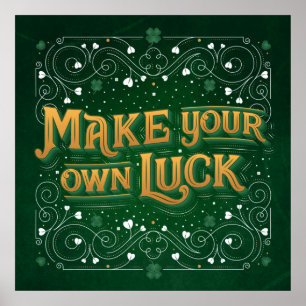 Póster Haz tu propio Poster de Luck Square (24x24)