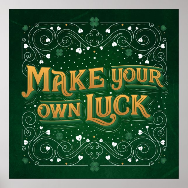 Póster Haz tu propio Poster de Luck Square (24x24) (Frente)
