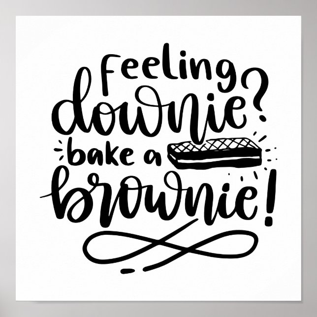 Póster Haz una Brownie para regalo de Baker (Frente)