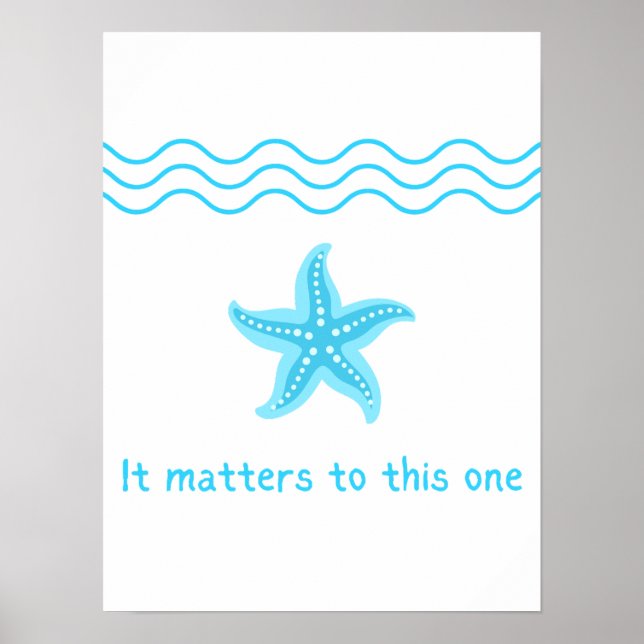 Póster Haz Una Diferencia, Historia De Starfish. (Frente)