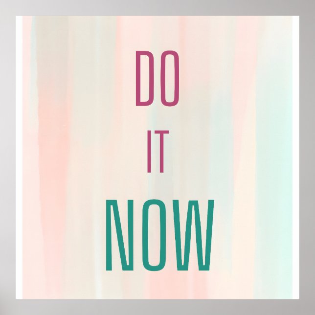 Póster Hazlo ahora (Frente)