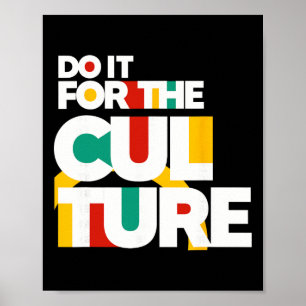 Póster Hazlo Por La Cultura Mes De La Historia Afroameric