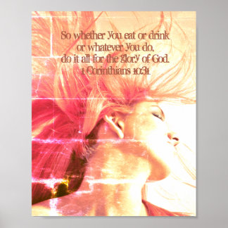 Póster Hazlo todo por la gloria de Dios. 1 Corintios 10:3
