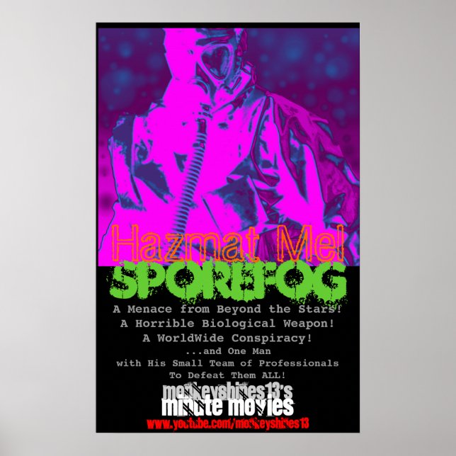Póster Hazmat Mel "SporeFog", Poster de cine por minuto (Frente)