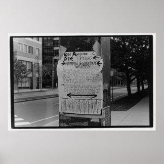 Póster Hazte Impresionante, Muere Intentando