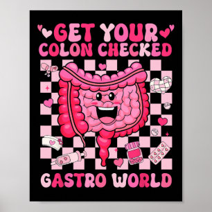 Póster Hazte Revisar el Colon Enfermera de Tecnología Gi 