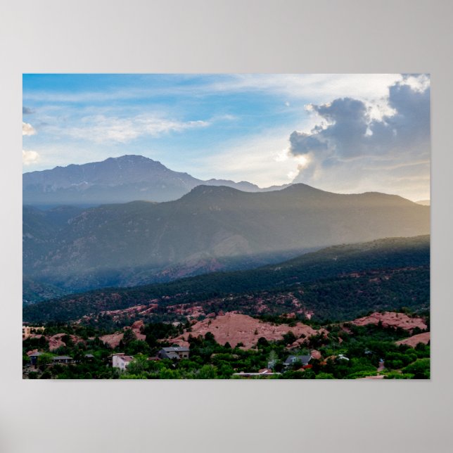 Póster Hazy Pikes Poster al atardecer máximo (Frente)