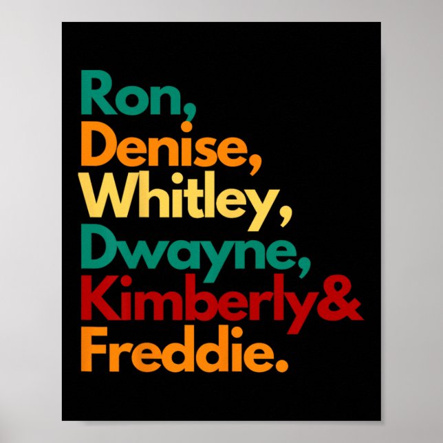 Póster Hbcu Black College Gradua Whitley Retro Para La Mu (Frente)