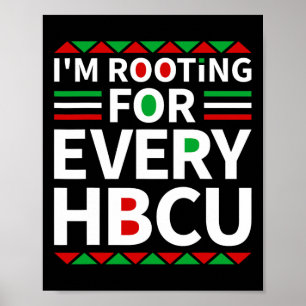 Póster Hbcu Black History Pride Historic Black College