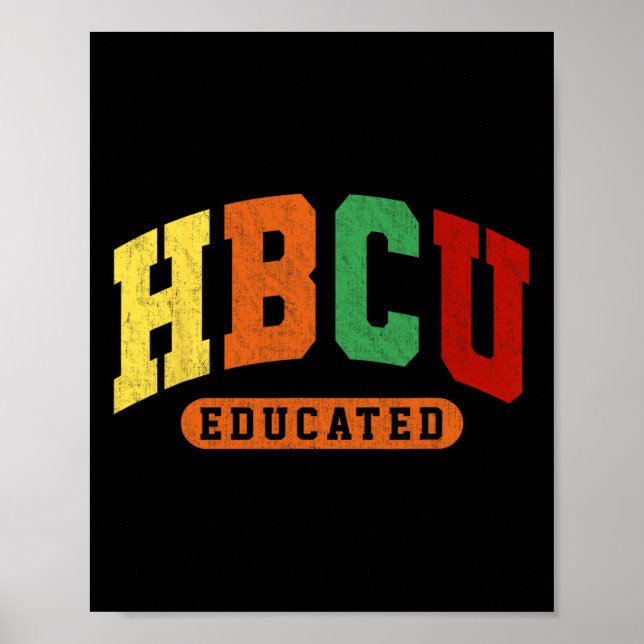 Póster Hbcu Historia negra educada estudiante Junetdecil  (Frente)