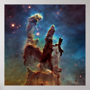 Póster HDR Águila: Pilares de la creación