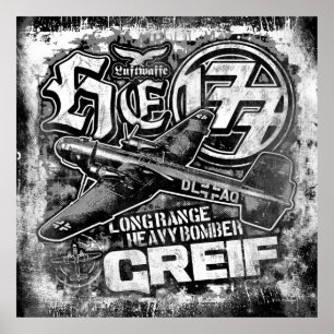 Póster He 177 Greif