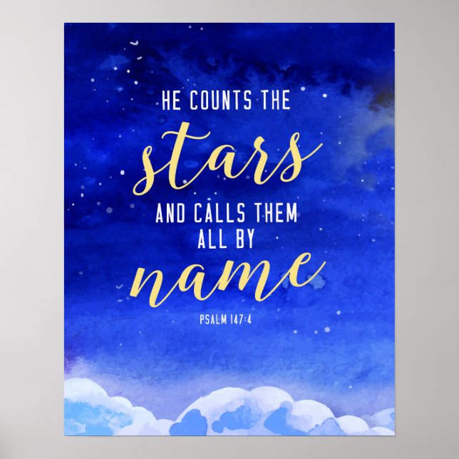 Póster He Counts the Stars Wall Art (Frente)