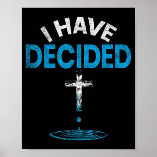 Póster He decidido seguir a Jesús Bautismo cristiano M