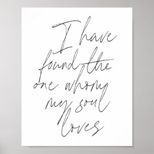 Póster He encontrado a quien mi alma ama Script