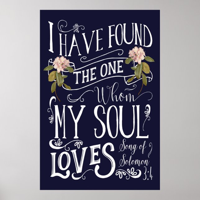 Póster He encontrado al que a mi alma le gusta firmar el  (Frente)