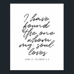 Póster He Encontrado al que ama mi alma.<br><div class="desc">He Encontrado al que ama mi alma. Canción de Salomón 3:4</div>