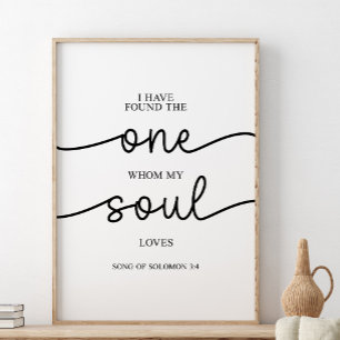 Póster He Encontrado La Canción De Solomon 3:4