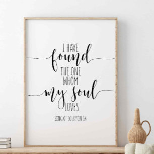 Póster He Encontrado La Canción De Solomon 3:4