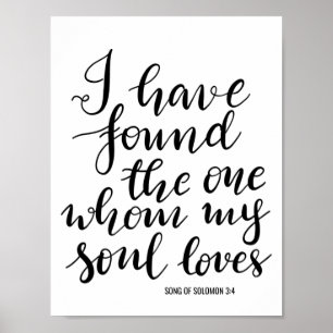 Póster He Encontrado Un Rótulo Boda Escrito A Mano