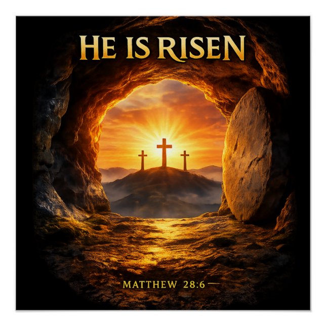 Póster He is Risen (Anverso)