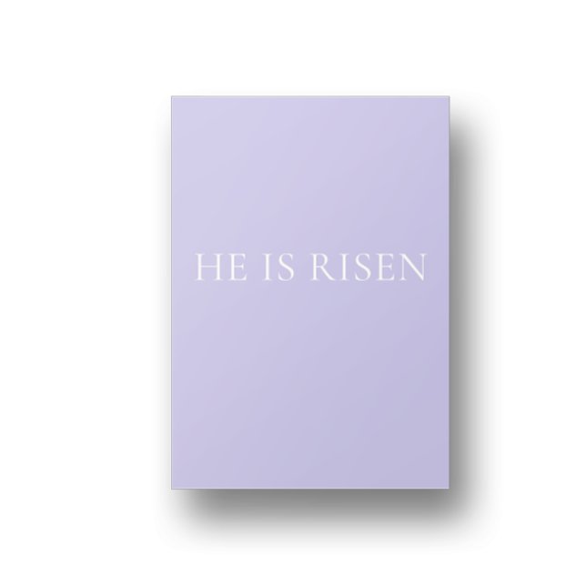 Póster He Is Risen Lavender Easter Wall Art | Soft Print (Subido por el creador)