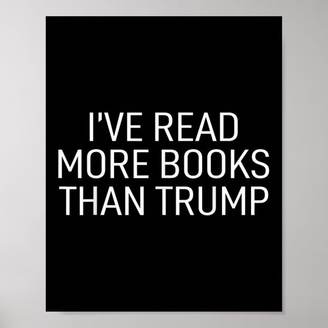 Póster He leído más libros que Trump (Frente)