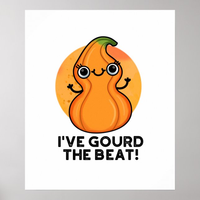 Póster He llorado a la paliza divertida Veggie Pun (Frente)