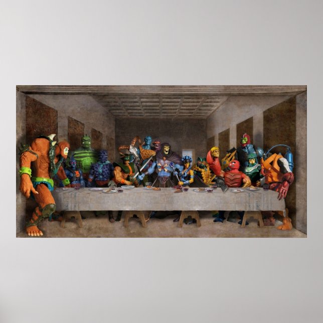 Póster He-Man Villains Epic La Última Cena (Frente)