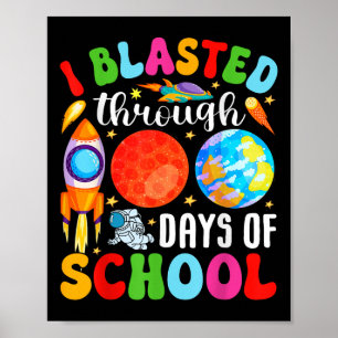 Póster He Pasado 100 Días En La Escuela 100 Días