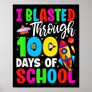 Póster He Pasado 100 Días En La Escuela 100 Días
