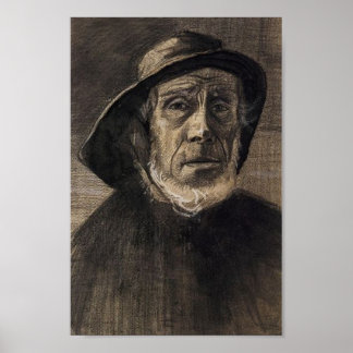 Póster Head Fisherman, Beard Sou'wester, Vincent van Gogh