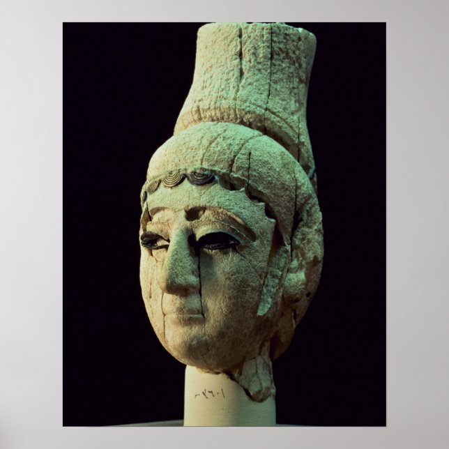Póster Head of a Prince or Princess of Ugarit (ivory) (se (Frente)