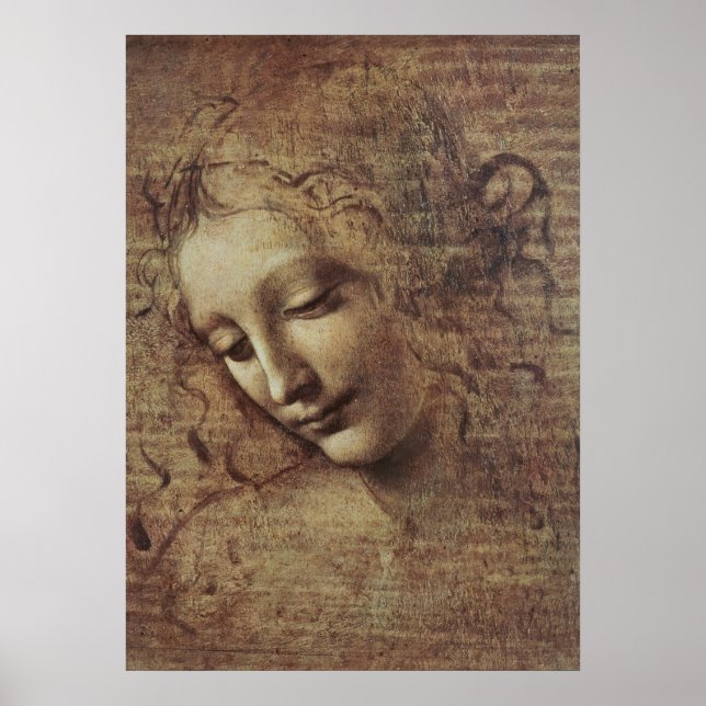 Póster Head of a Young Woman with Tousled Hair or, Leda (Frente)