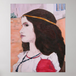 Póster Head of Juliet study poster