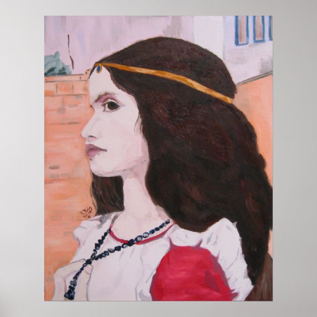 Póster Head of Juliet study poster (Frente)