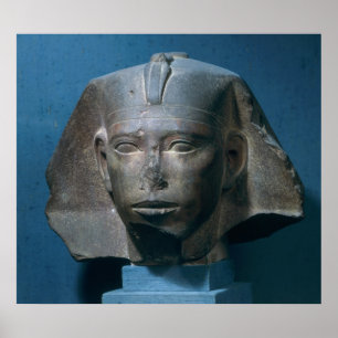 Póster Head of King Djedefre, from Abu Roash, Old