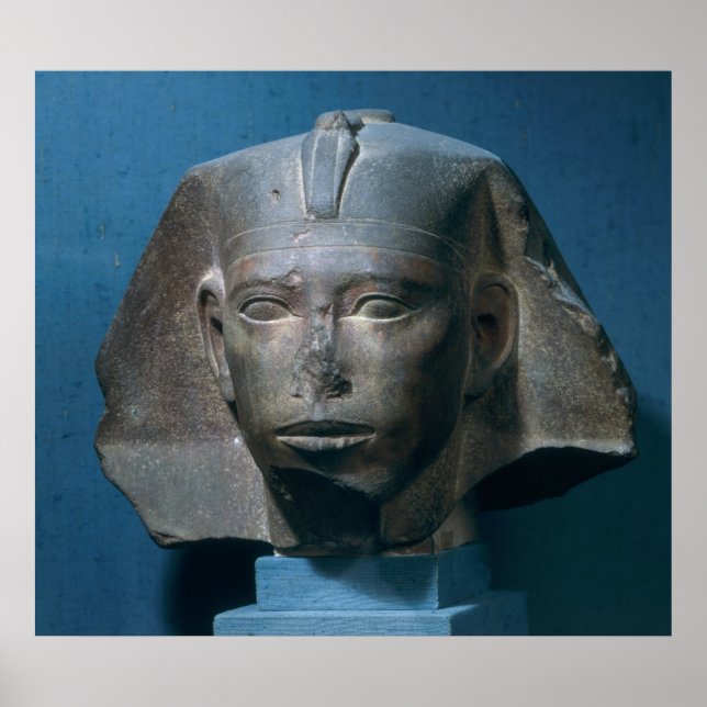 Póster Head of King Djedefre, from Abu Roash, Old (Frente)