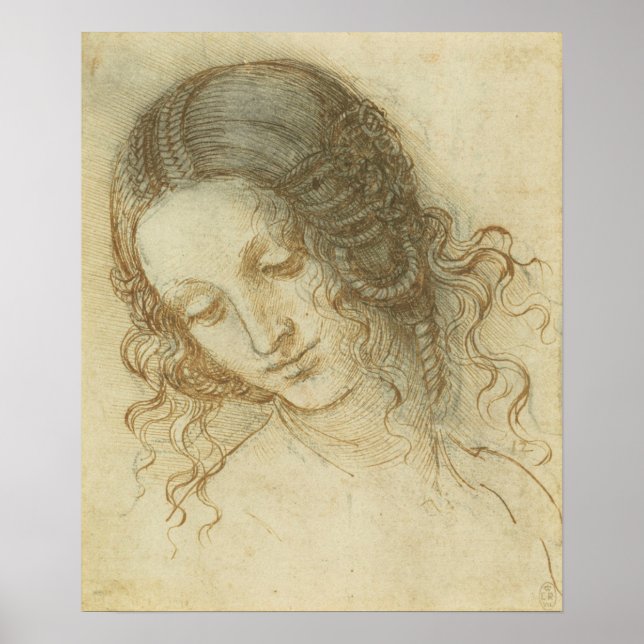Póster Head of Leda Da Vinci (Frente)