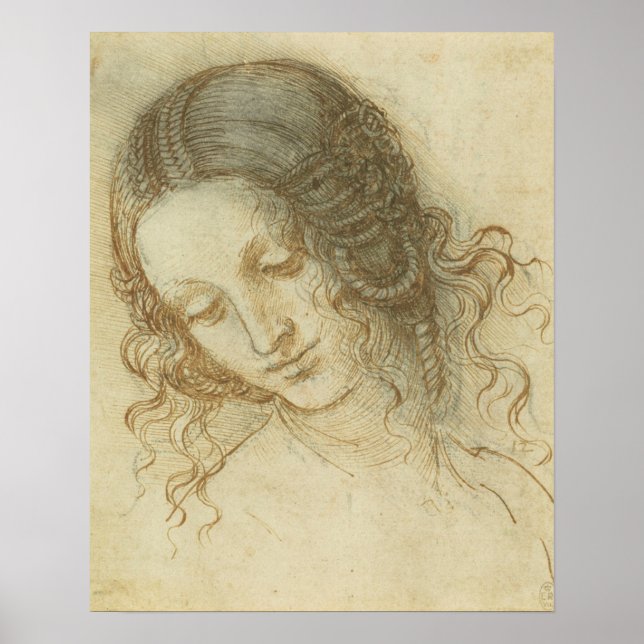 Póster Head of Leda Da Vinci (Frente)