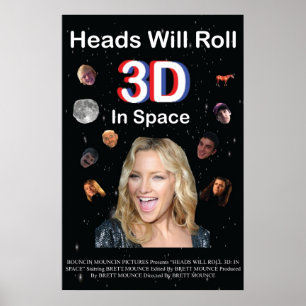Póster Head Will Roll 3D: En el espacio