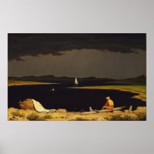 Póster Heade - Acercándose a la tormenta eléctrica